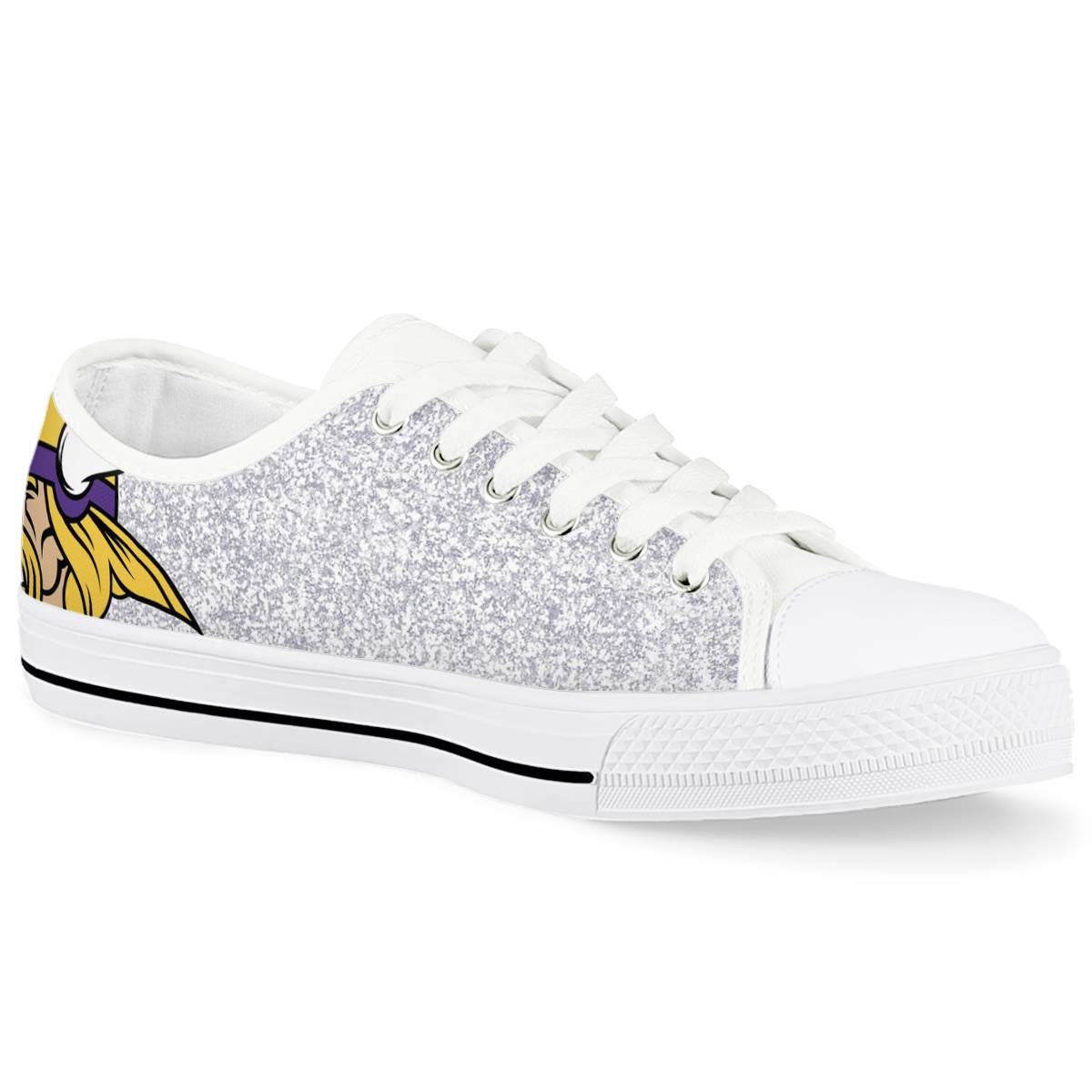Men's Minnesota Vikings Low Top Canvas Sneakers 001 Men's Minnesota Vikings Low Top Canvas Sneakers 001
